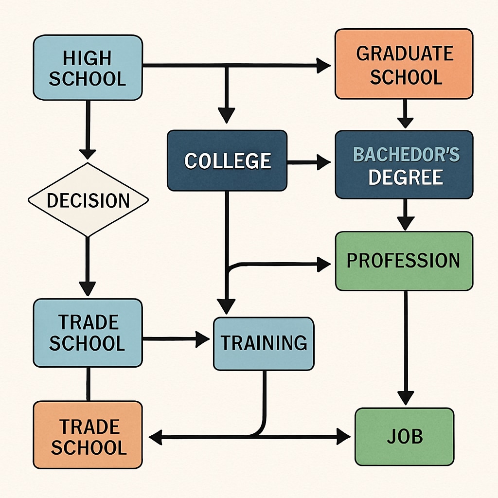 A roadmap for academic and career decision-making after leaving college.