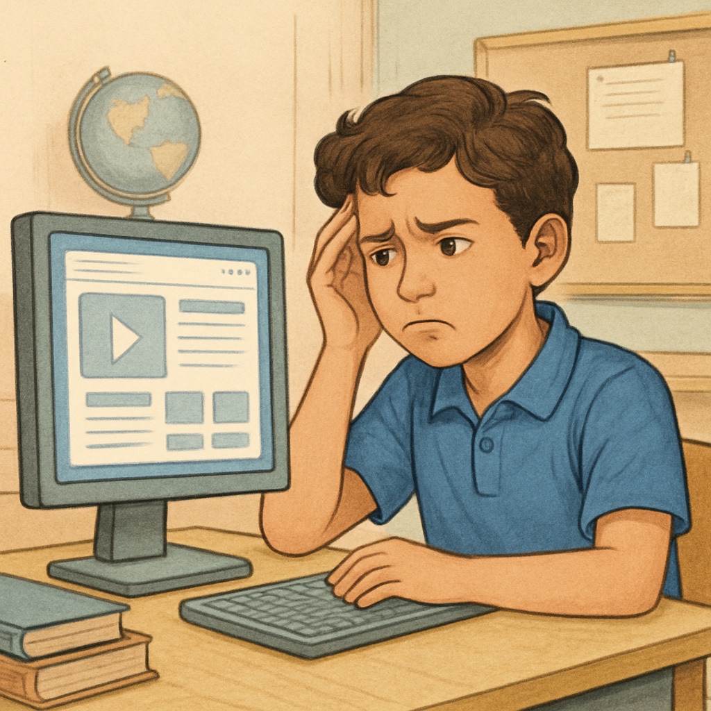 K12 student's challenges with age verification laws while accessing educational content
