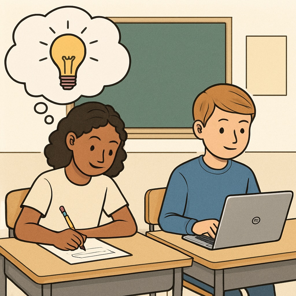 Comparison between traditional brainstorming and Chromebook-based learning.