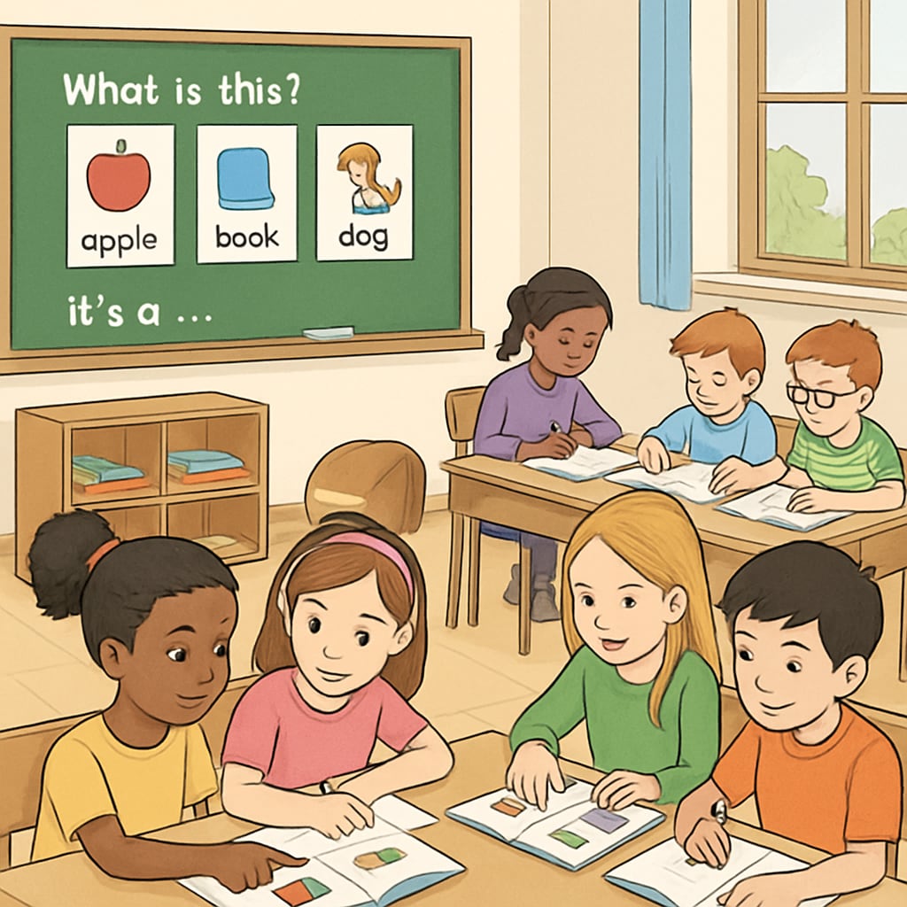 Children participating in group activities based on 