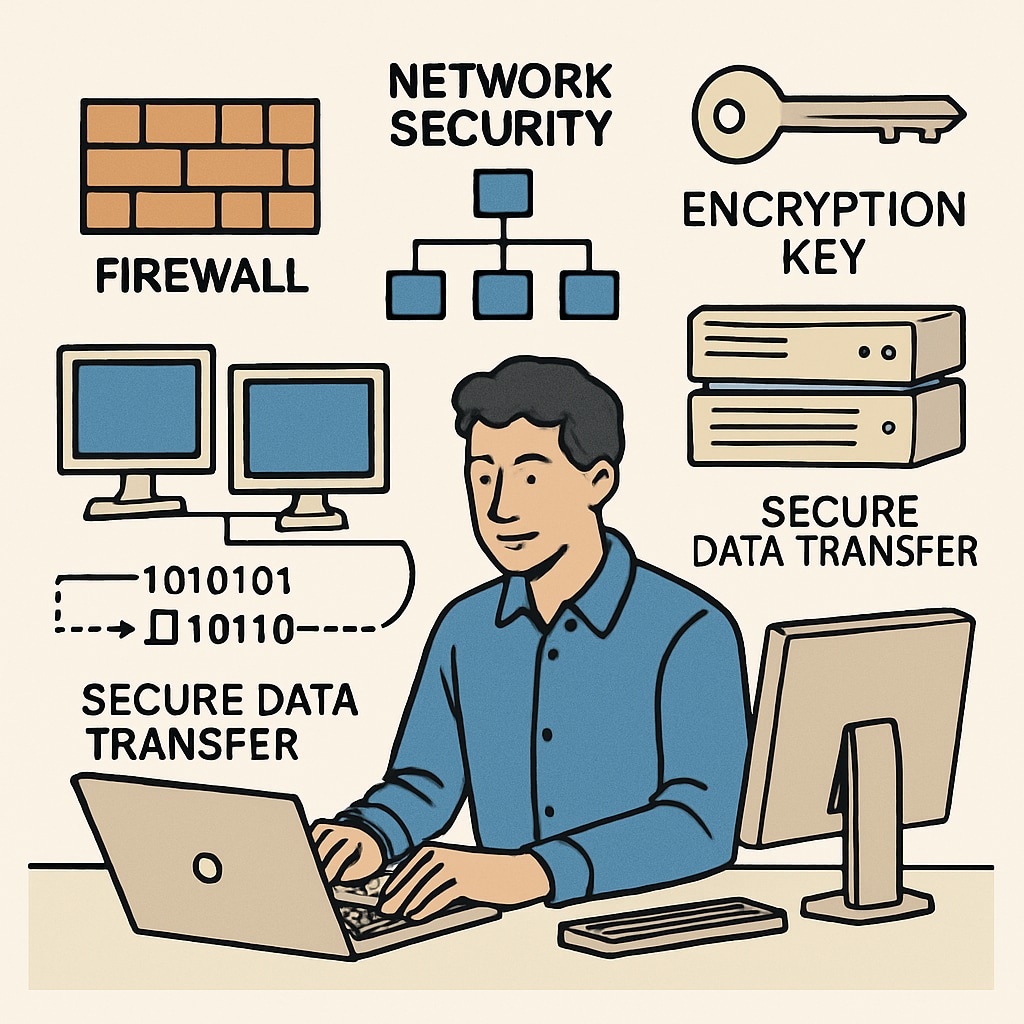 A person working on a cybersecurity solution, showcasing practical skills over university reputation.