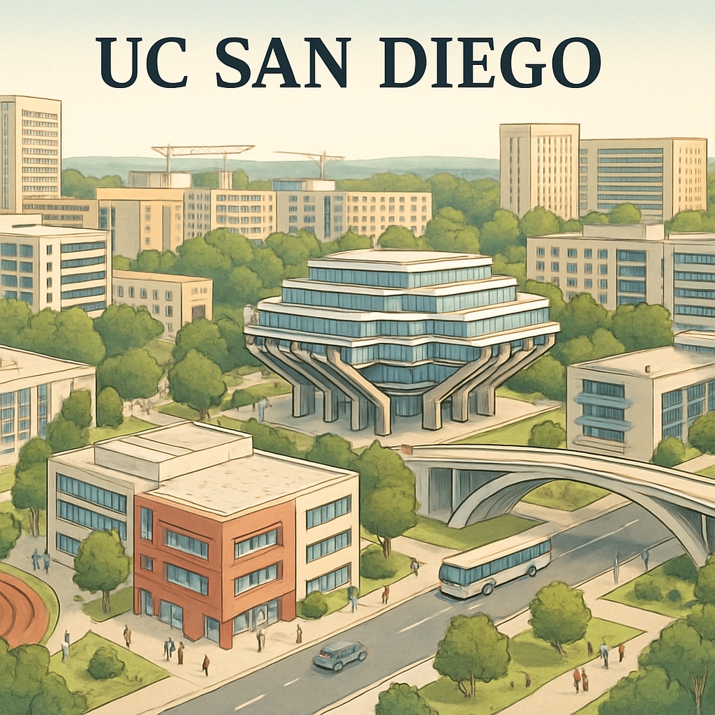 UC San Diego campus infrastructure expansion related to higher education growth.
