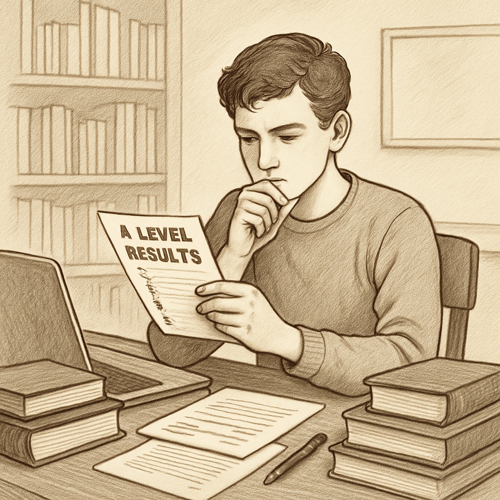 Student considering options for education after poor A-level results.