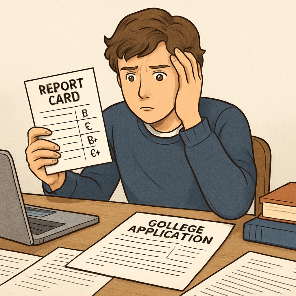 Student concerned about low grades and their impact on Harvard admissions