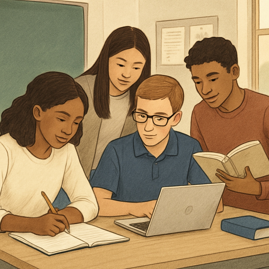 Diverse students collaborating, representing Harvard’s holistic admissions approach