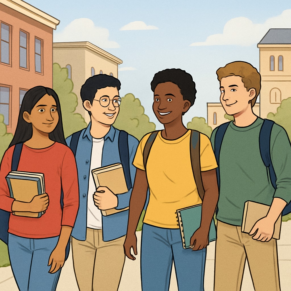 International students participating in a university foundation program abroad.