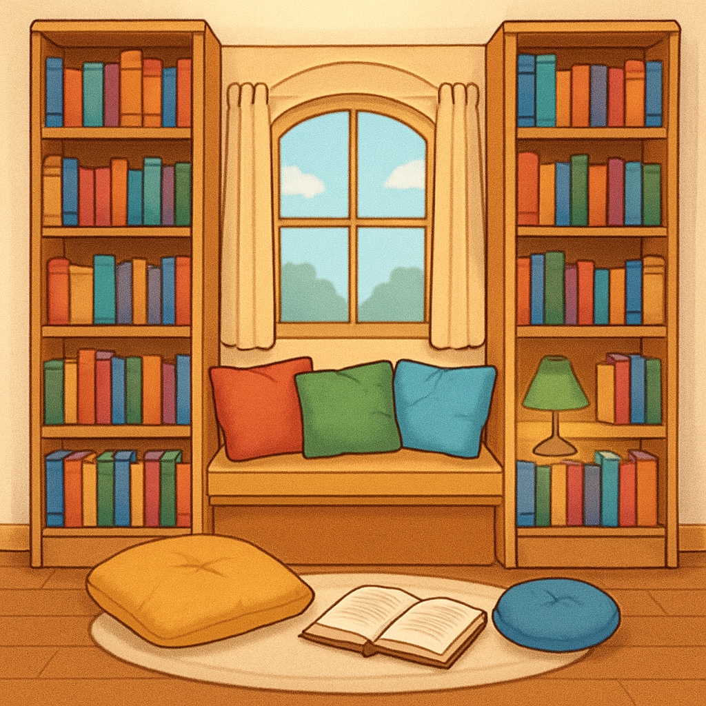 Cozy reading environment for fostering intrinsic reading motivation
