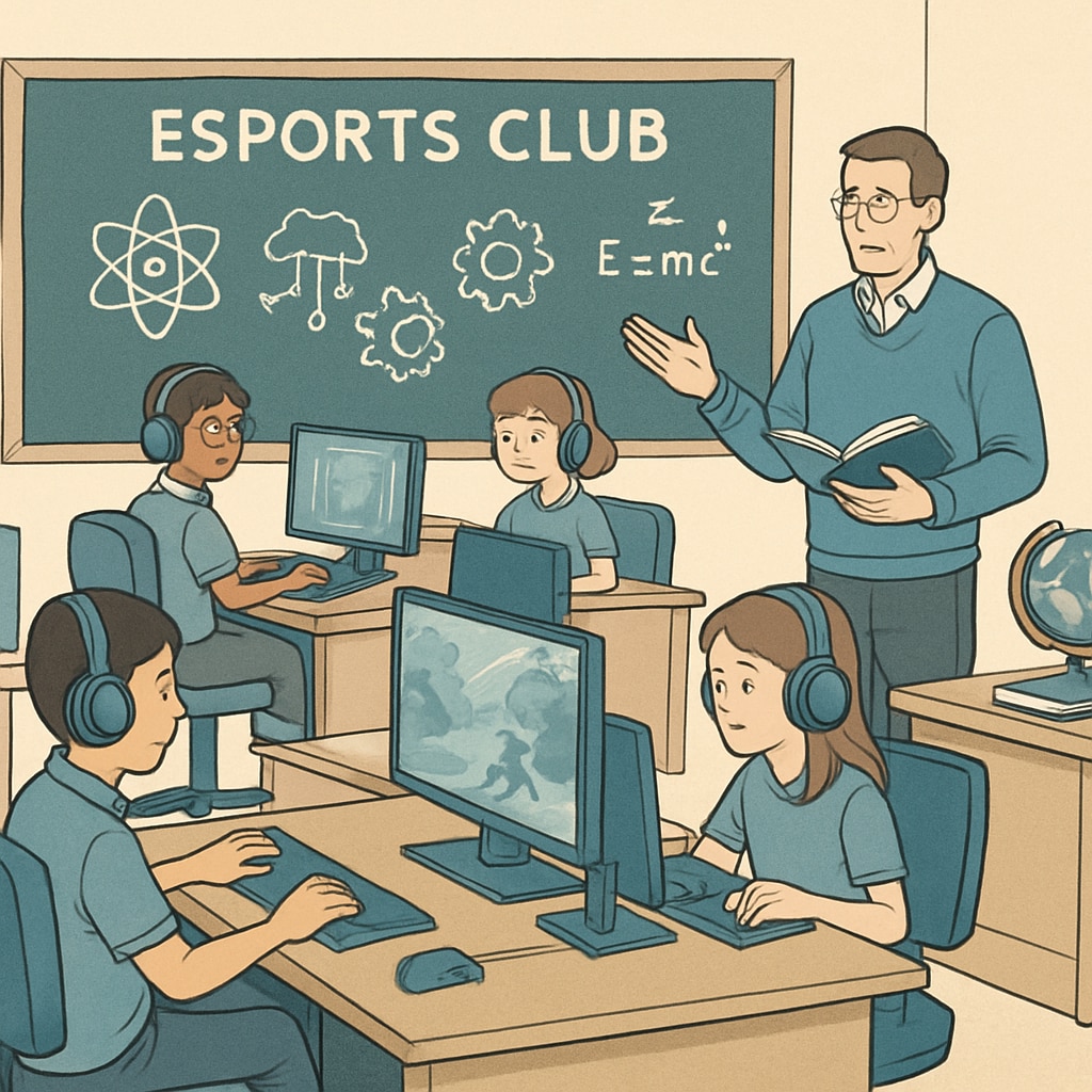 Students in an esports club applying STEM concepts through gaming.