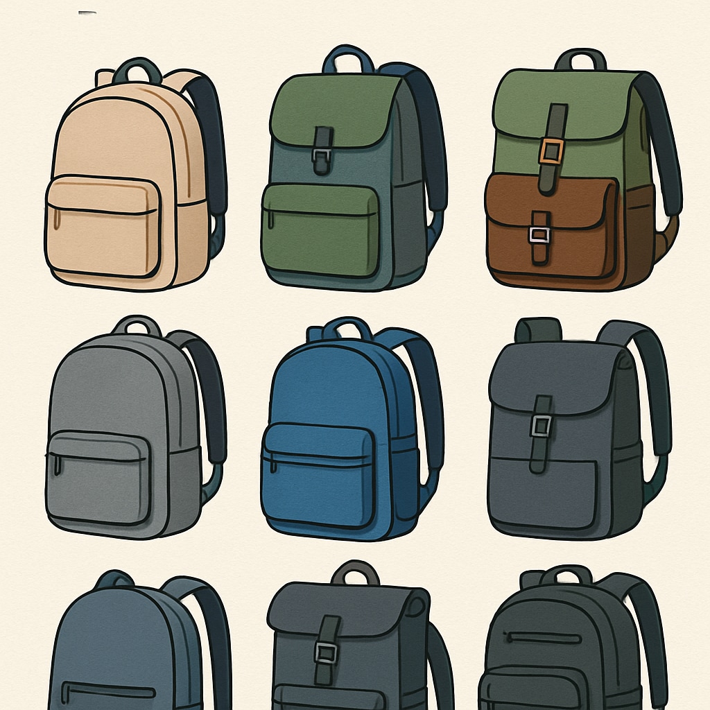 A display of various backpacks suitable for college students. The image highlights a range of options, from affordable to premium designs. Backpacks suitable for college students.
