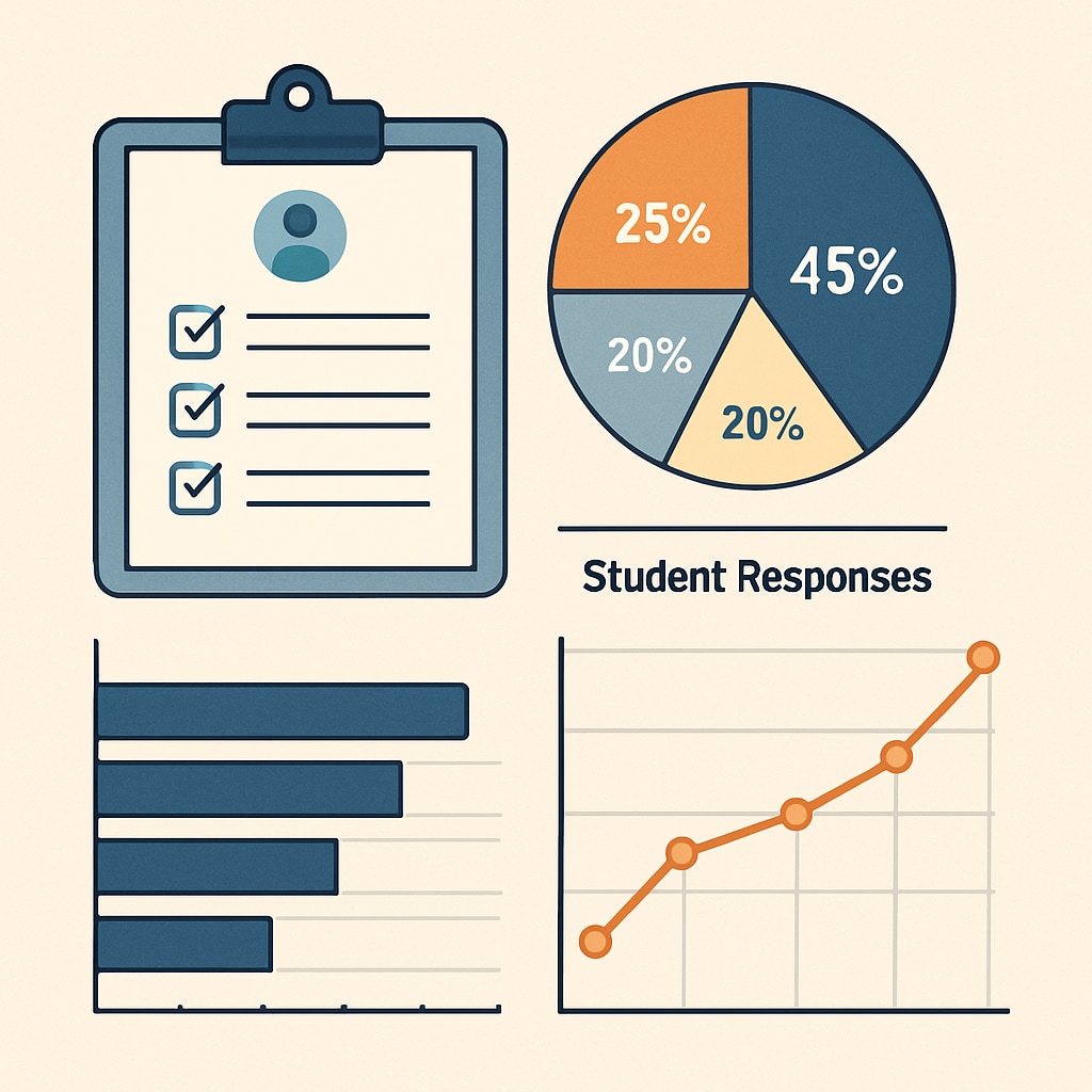 Survey data analysis showing learning methods trends