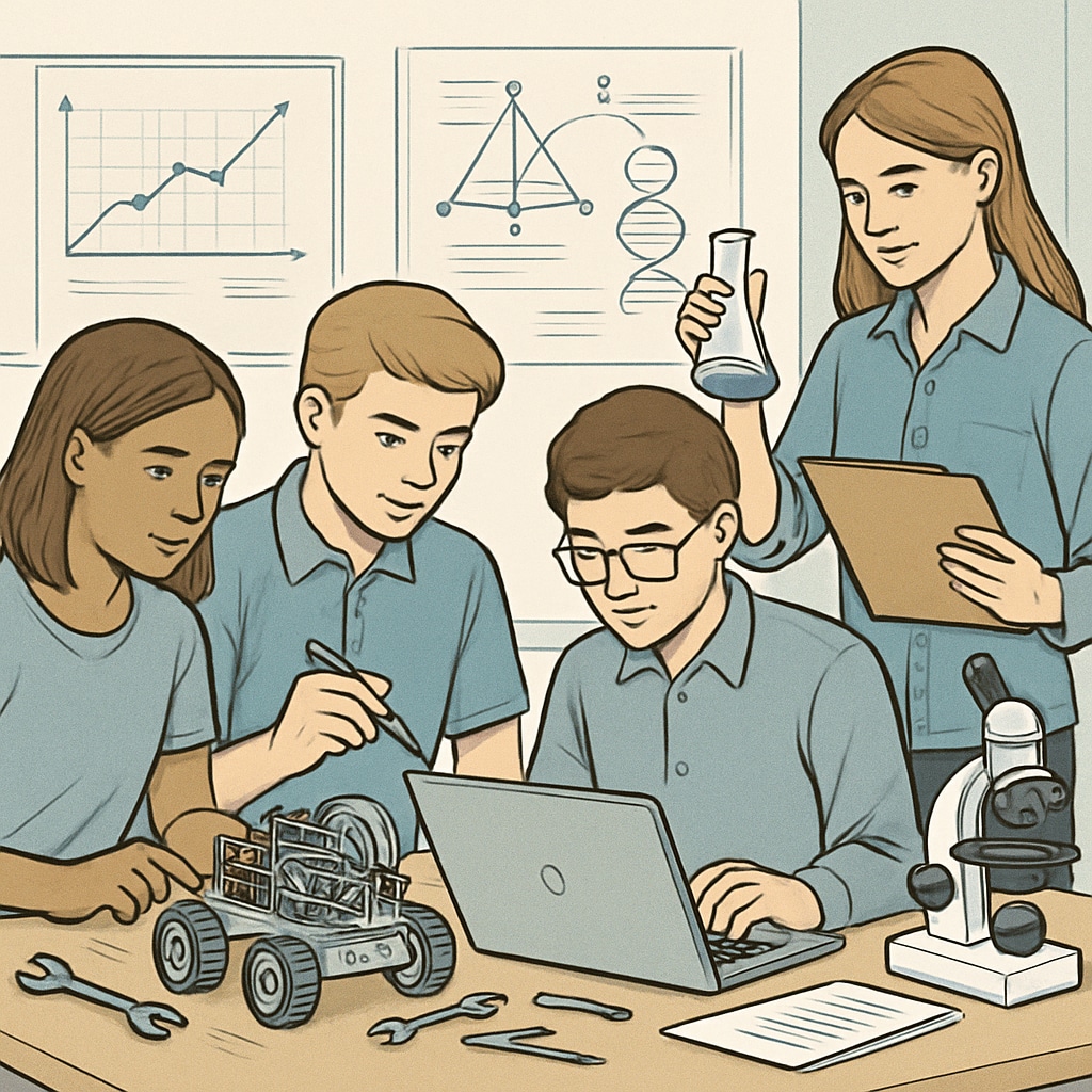 Balancing traditional academics with technical education through STEM projects.