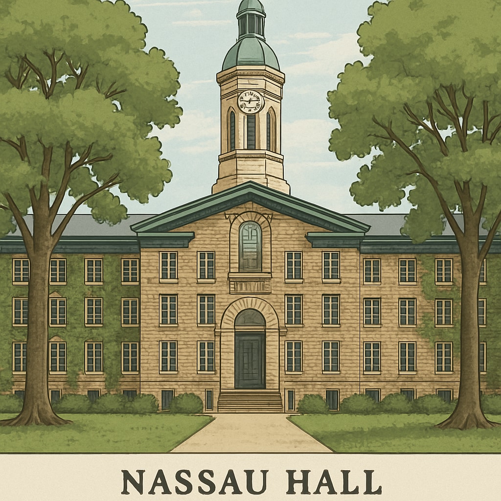 Princeton University Nassau Hall historic architecture
