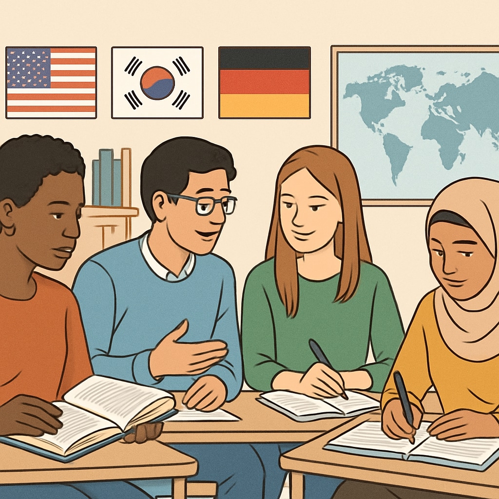 International students attending a foundation program workshop abroad, emphasizing academic preparation and cultural exchange. Foundation program workshop with international students