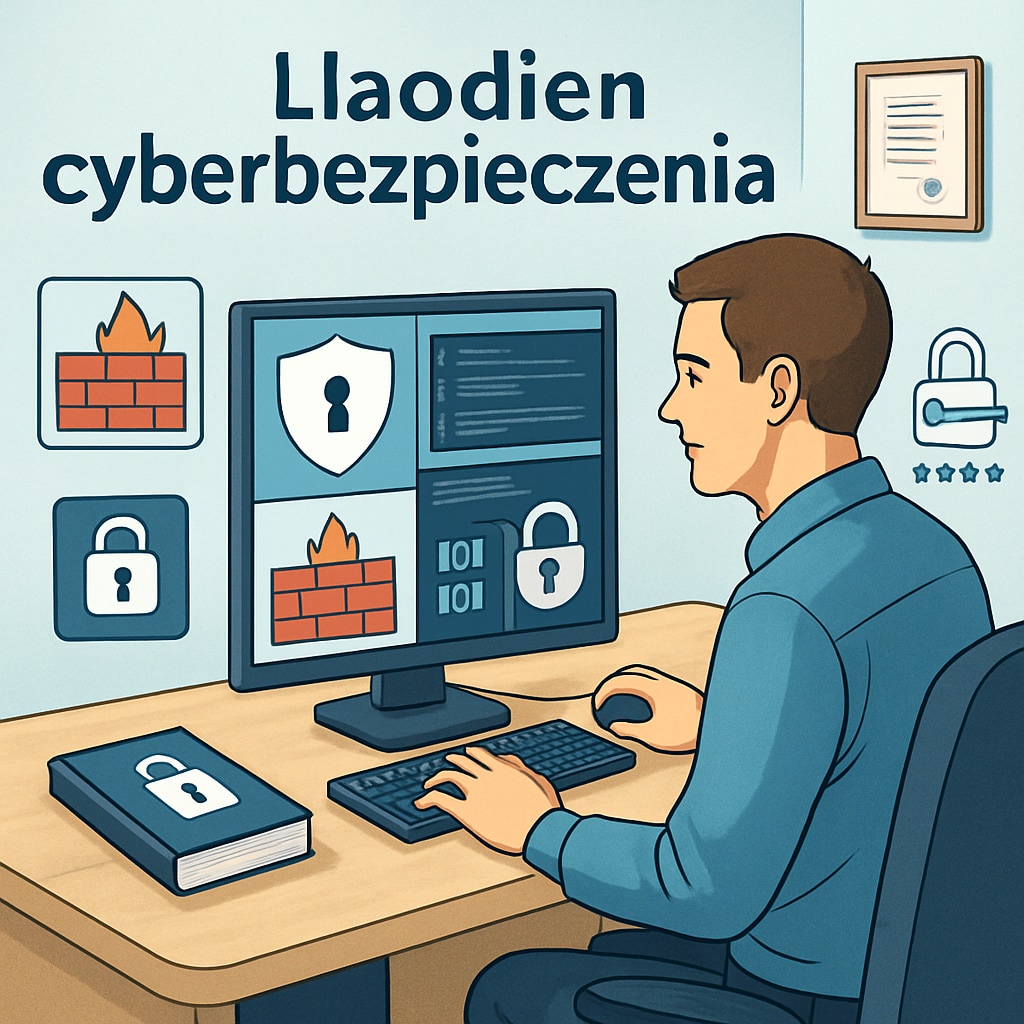 A candidate working on cybersecurity tools, highlighting the importance of practical skills in the field. Cybersecurity candidate showcasing practical skills during training.