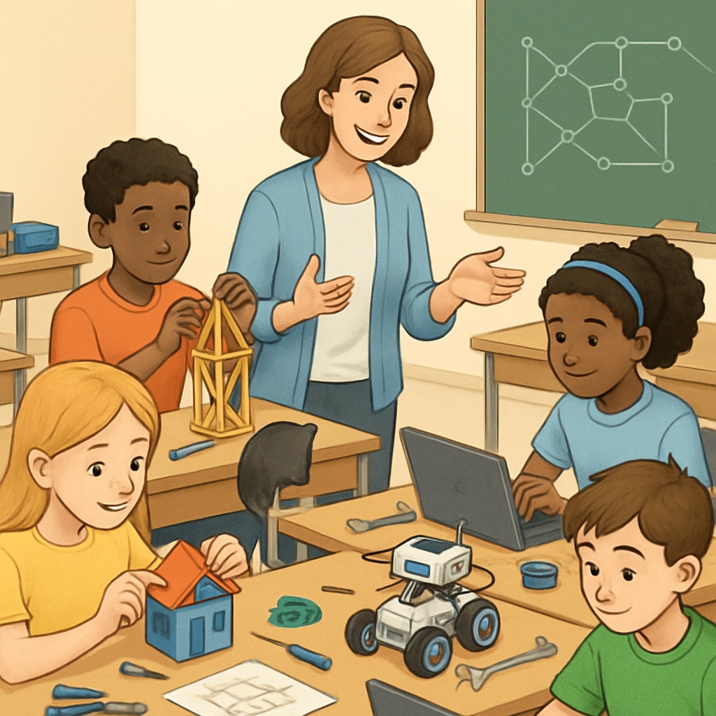 STEM activities in a K12 classroom fostering engineering thinking.