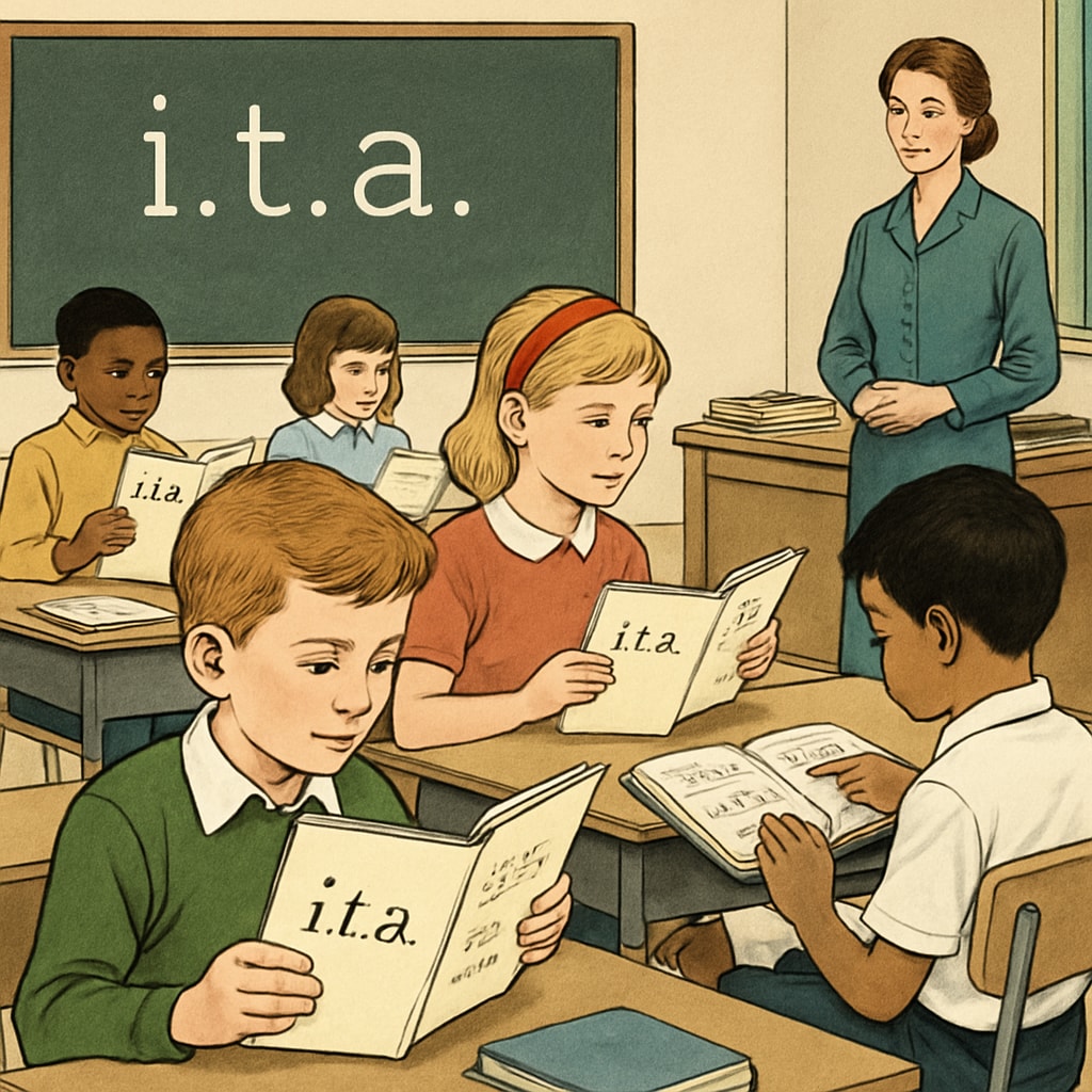 Classroom using Initial Teaching Alphabet in the 1970s.
