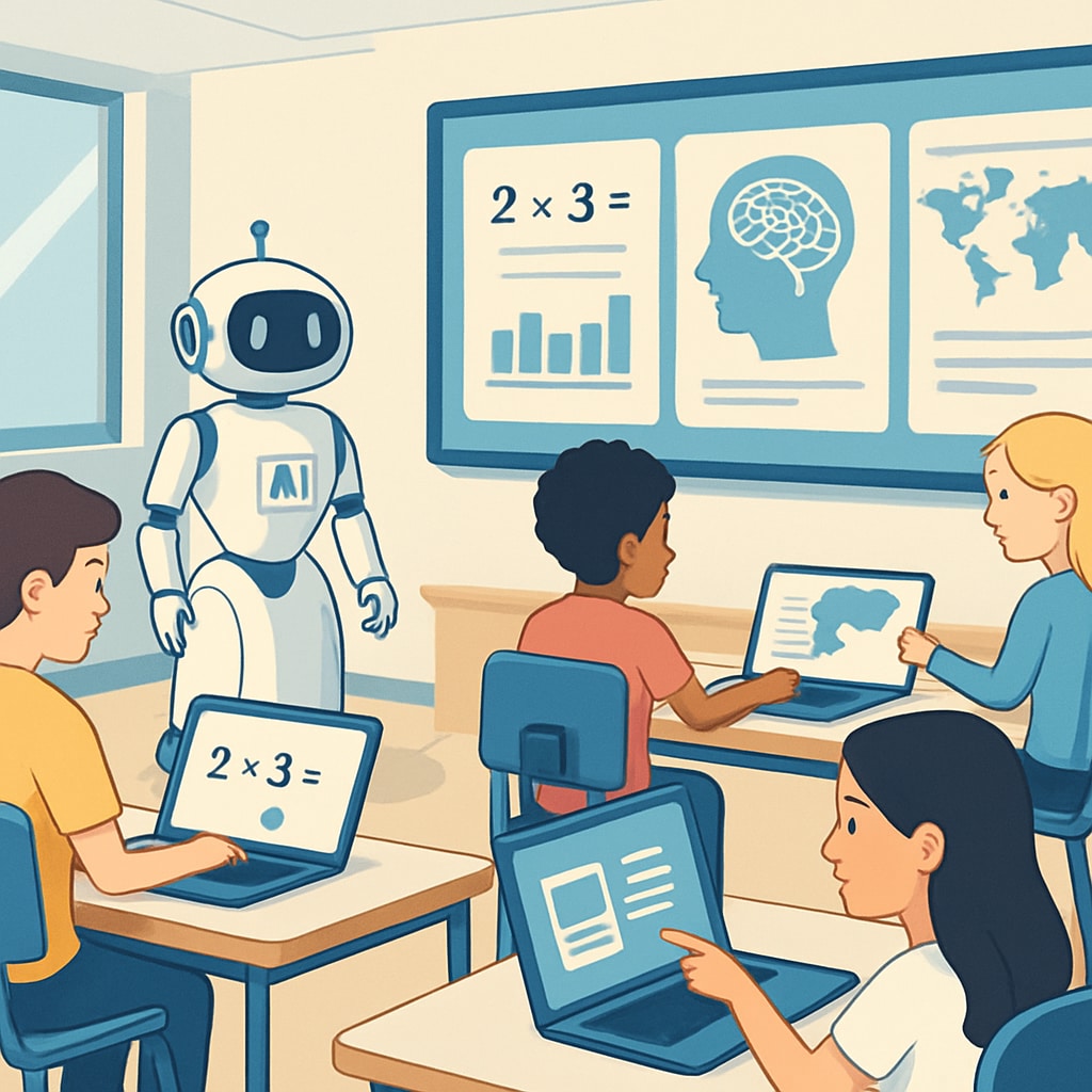 AI-powered classroom revolutionizing K12 education.