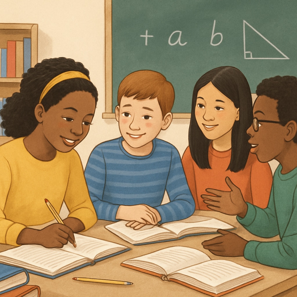 A group of diverse students collaborating in a classroom setting, symbolizing the holistic admissions approach. Holistic admissions represented by diverse student collaboration.