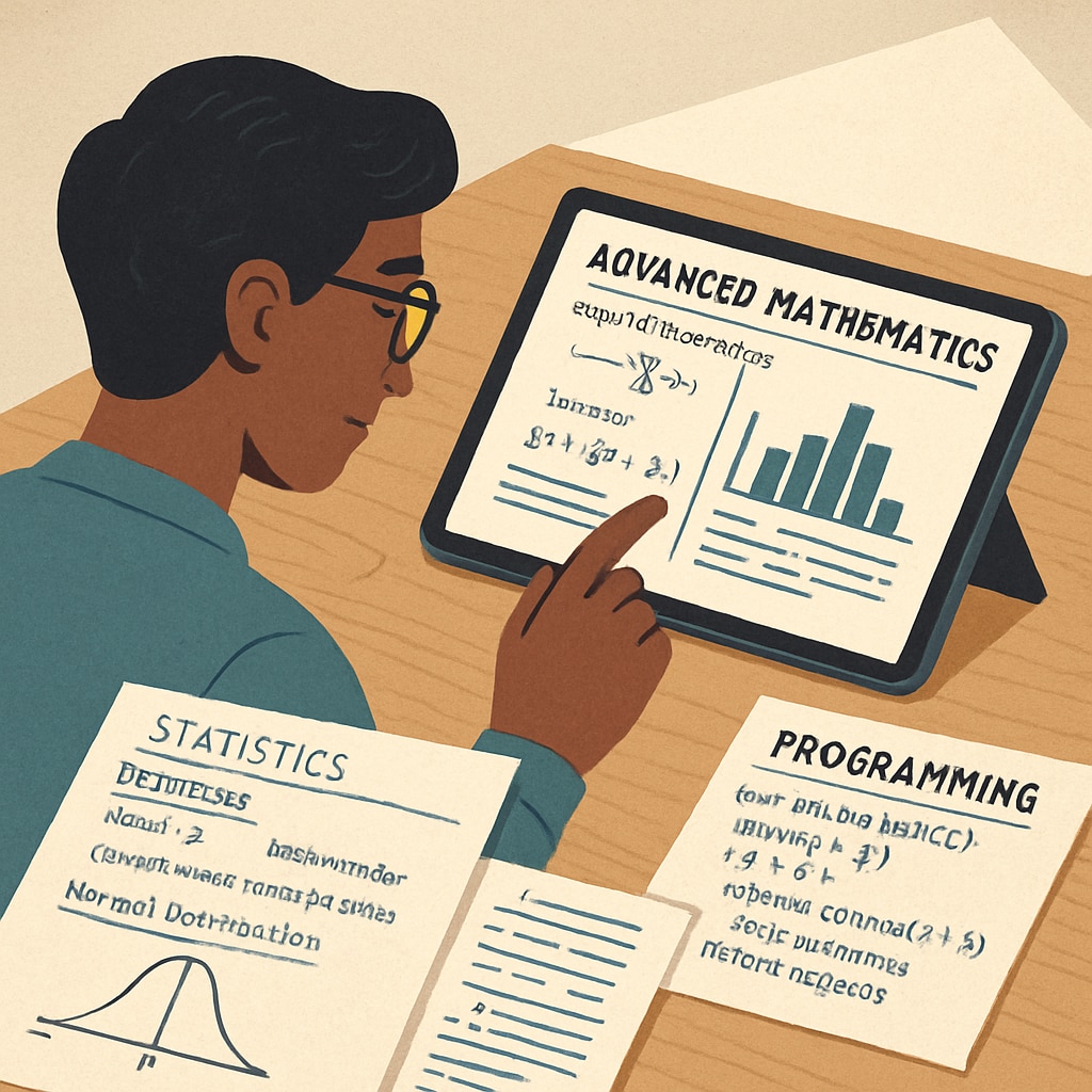 International student studying mathematics and programming
