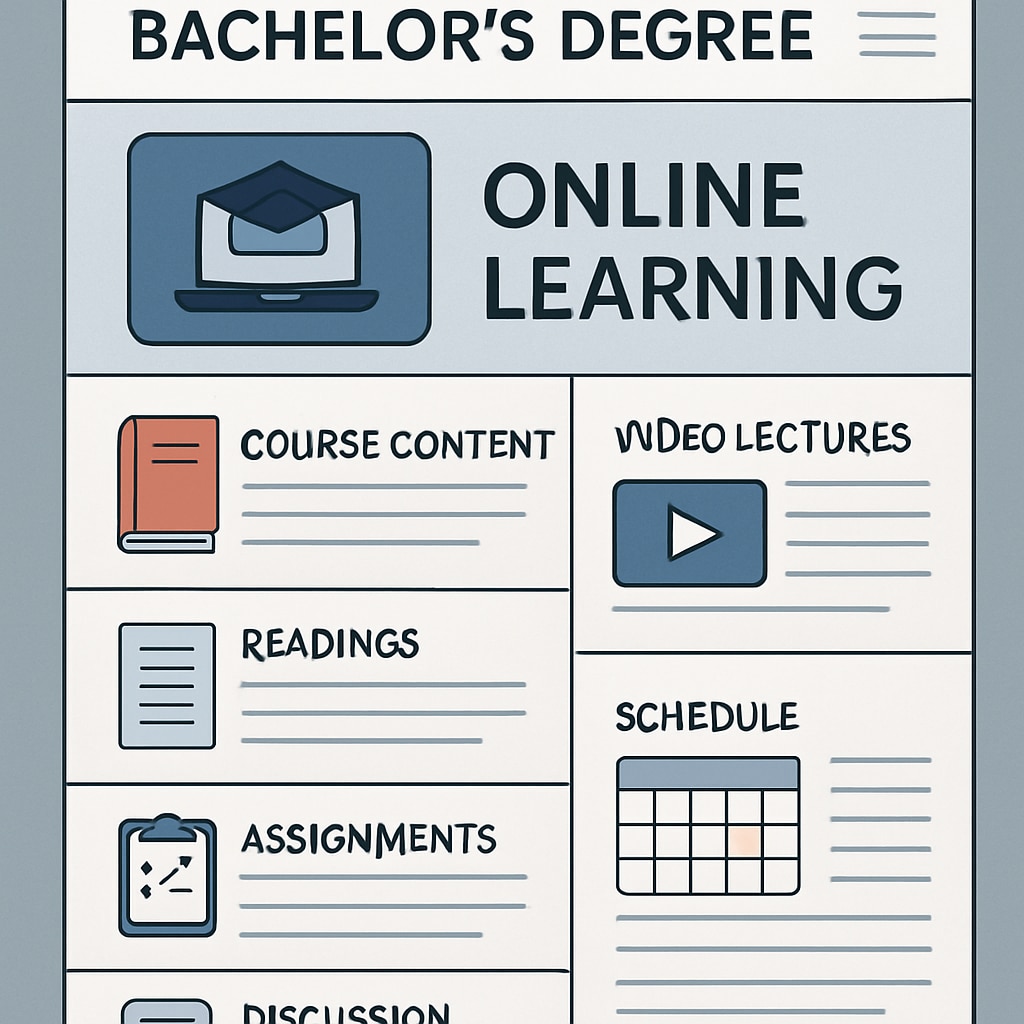 Online learning platform for an affordable bachelor’s degree program
