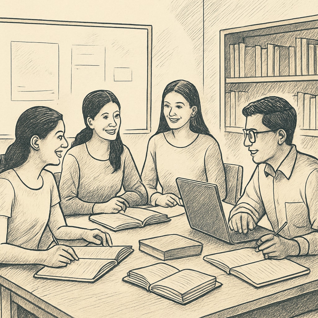 Kerala CMA USA candidates collaborating in a study group