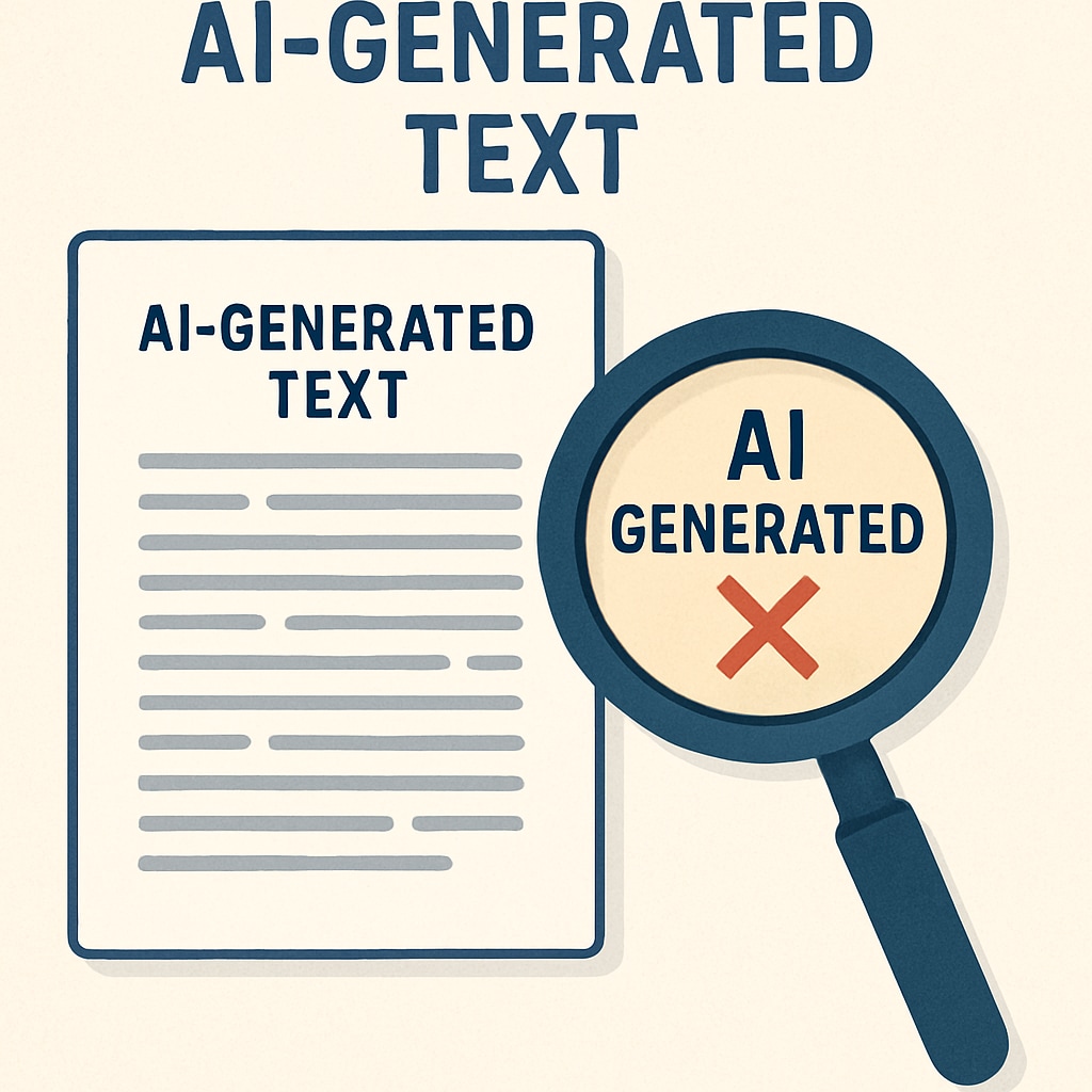 AI detection tool analyzing text to determine its origin and originality.