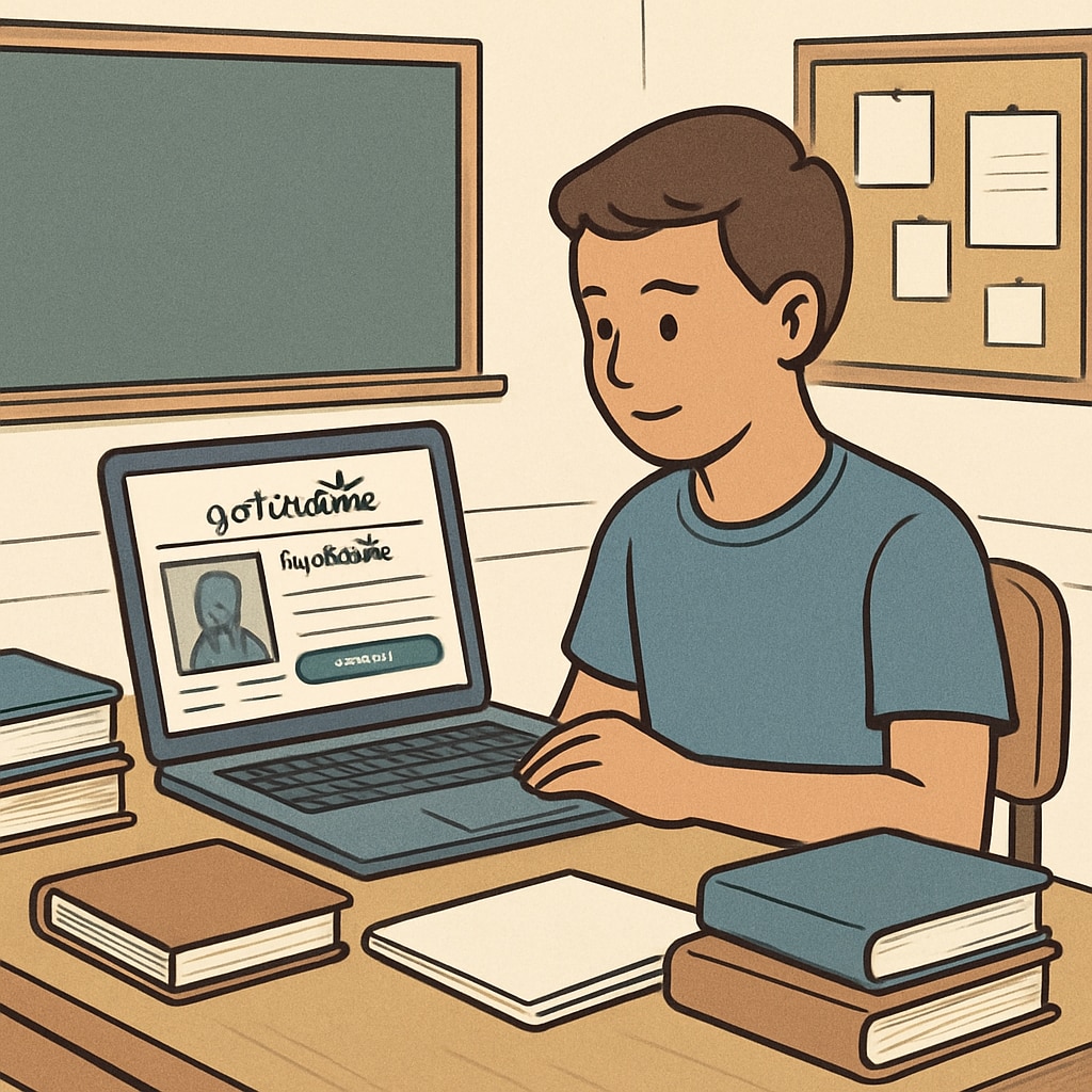 A student sitting at a desk, surrounded by books and a laptop, with a GoFundMe crowdfunding page open on the screen. Medical student using GoFundMe to address tuition struggles.