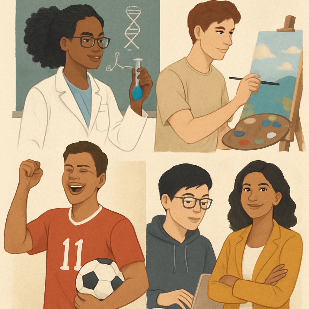 A collage of successful individuals with ADHD, highlighting their diverse achievements in various fields. Collage of notable individuals with ADHD and their achievements in various fields.