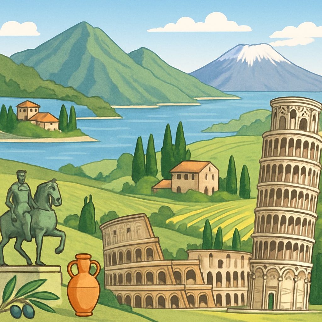 Short video tourism showing a breathtaking travel destination.