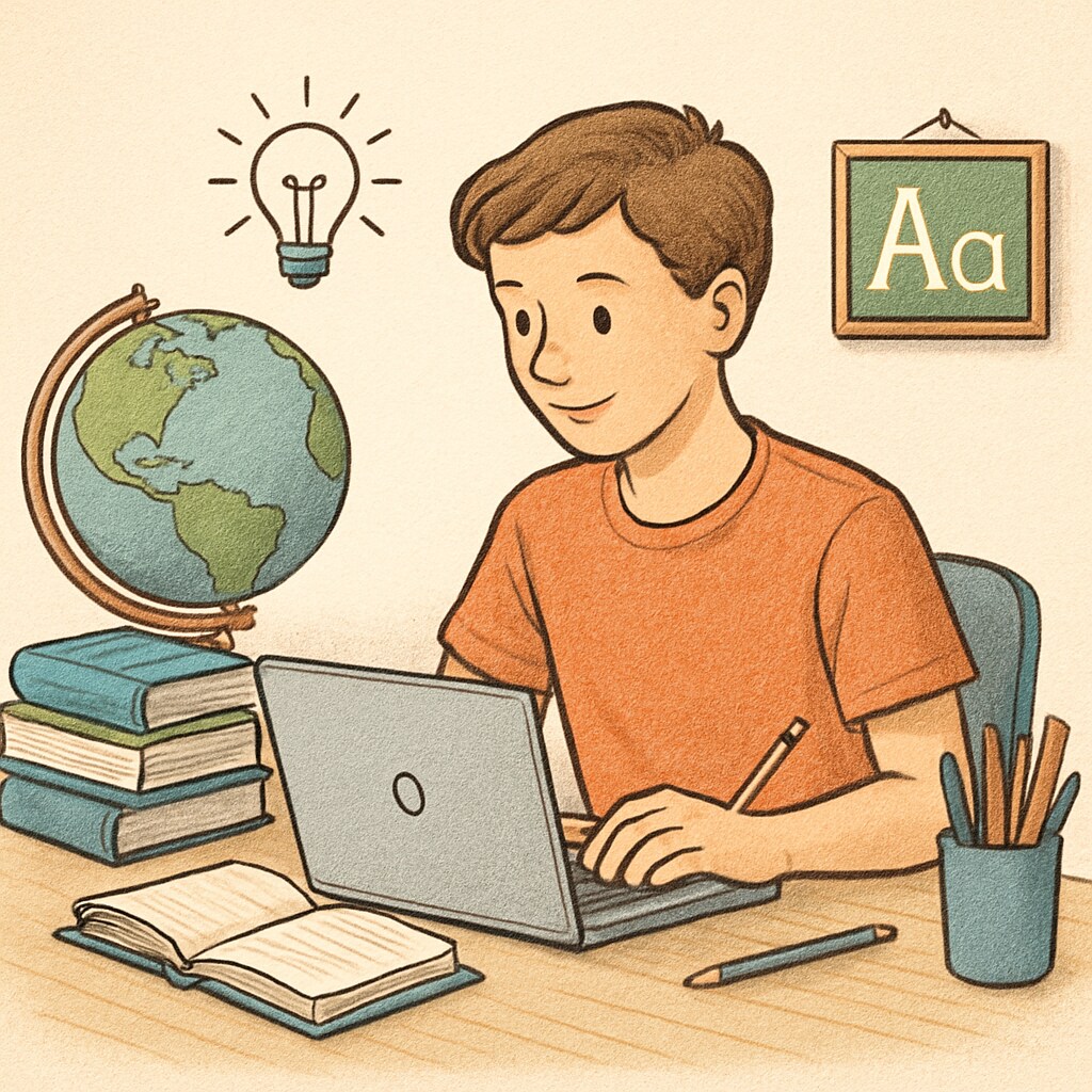 A student sitting at a laptop, engaged in remote learning, representing flexible education opportunities Remote learning opportunities for UK students