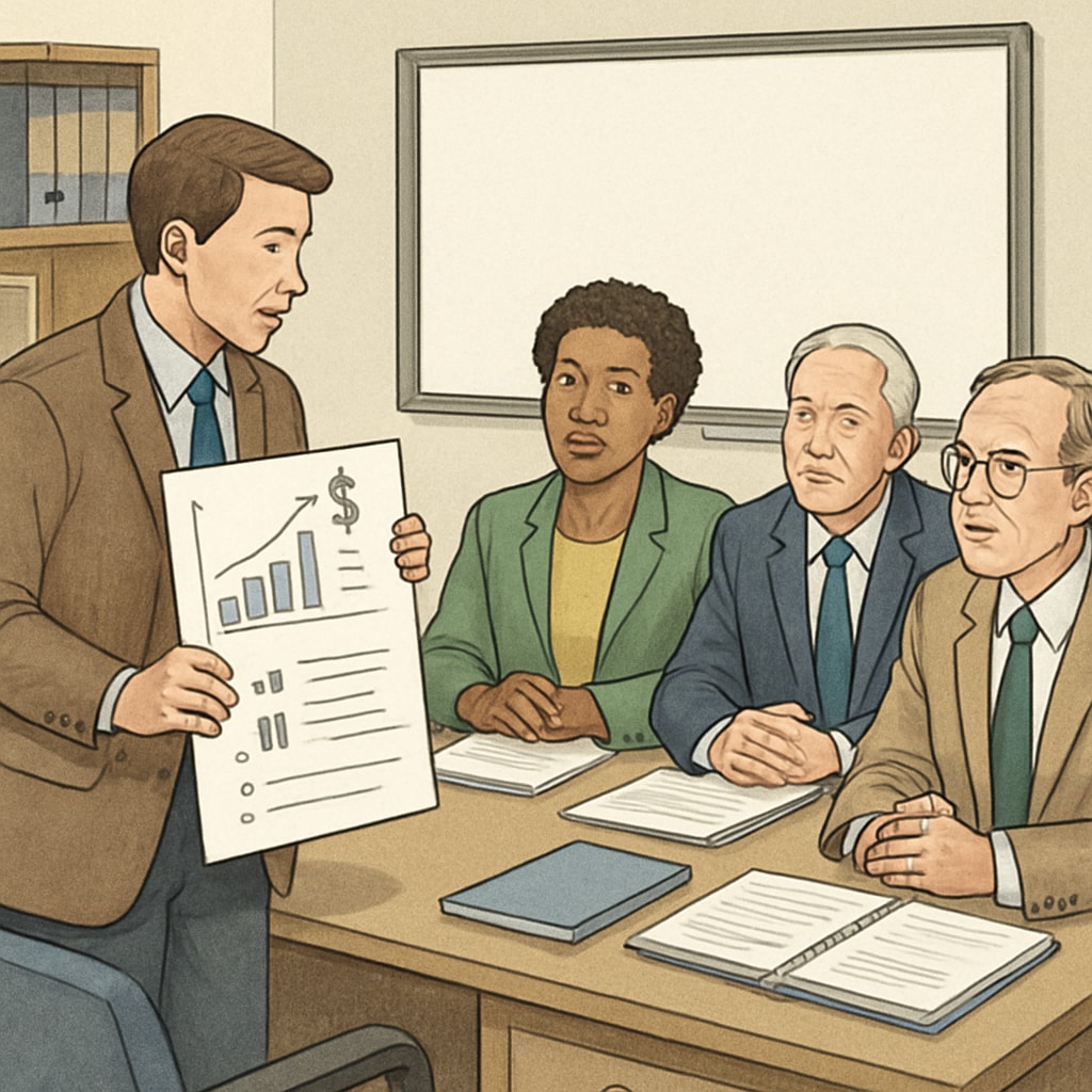 Teacher negotiating salary in the context of AI education applications and professional contributions.