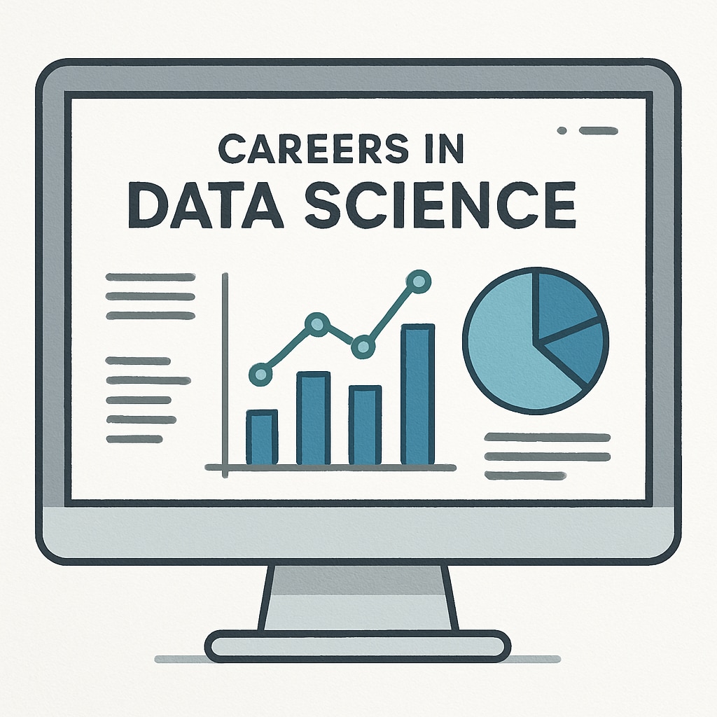 Graph and data visualization on a screen, symbolizing fields like data science and analytics.