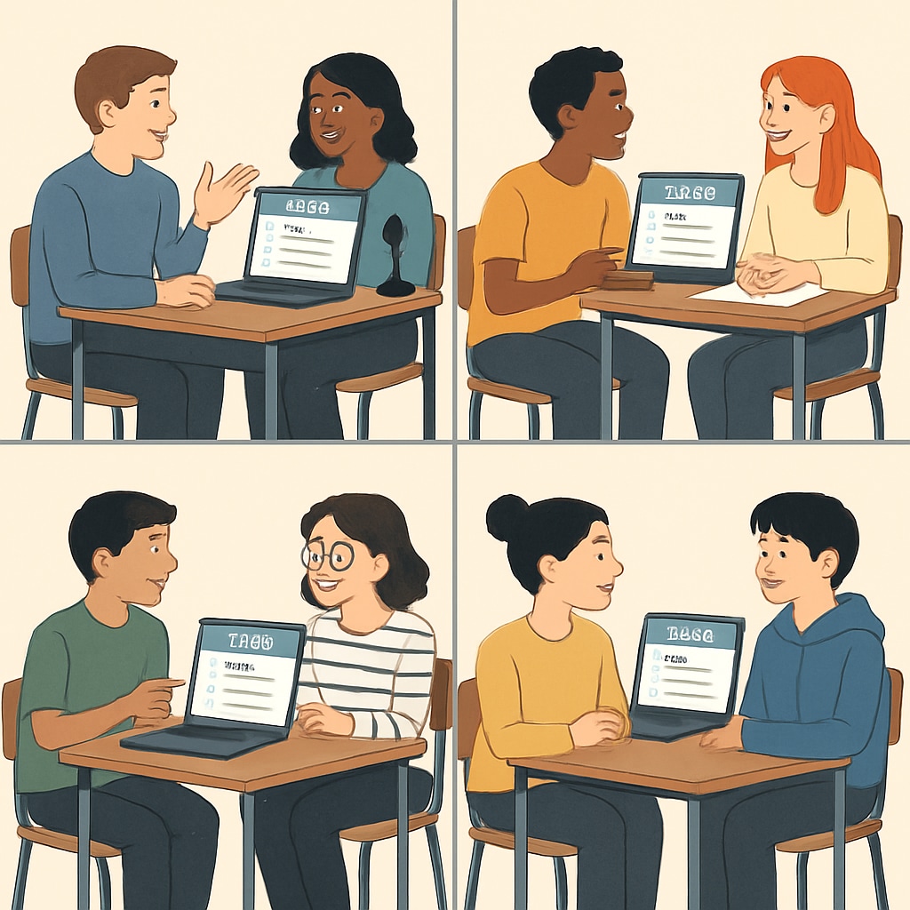 Students collaborating in breakout rooms during a REZoom activity, with a visible timer and task instructions on their screens. REZoom breakout room activity with students solving tasks collaboratively