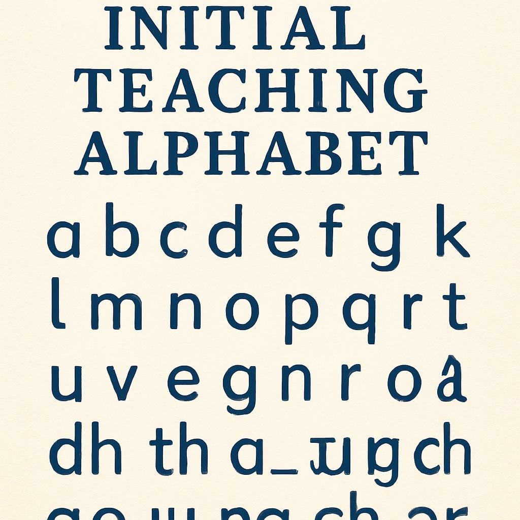 ITA alphabet chart highlighting phonetic characters.