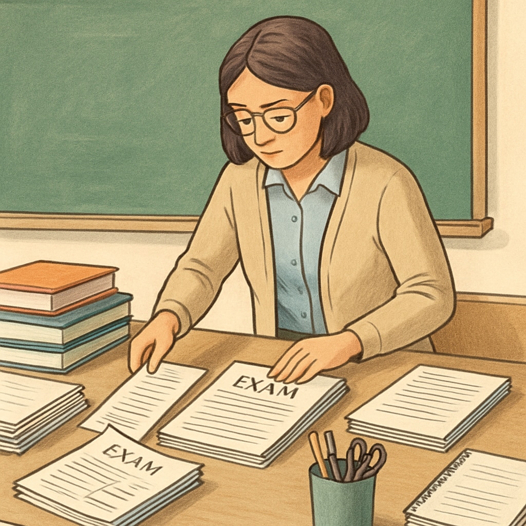 Teacher preparing for OAE exam to earn a teaching license.