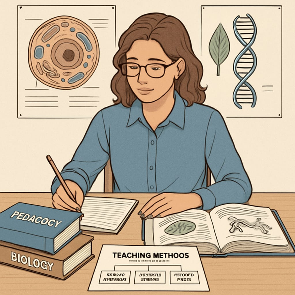 Biology graduate preparing for education Master's with teaching resources.