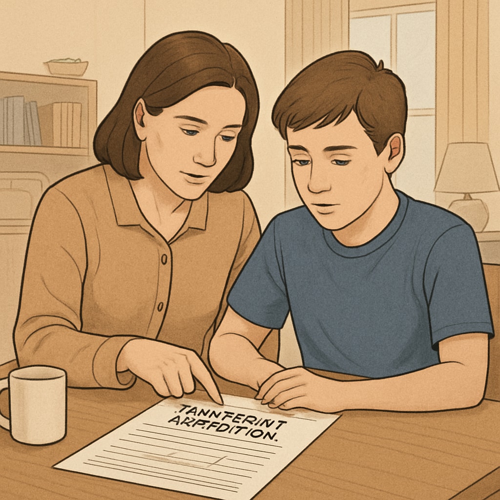Parents managing transcript applications for PRC exams amid unpaid tuition challenges.