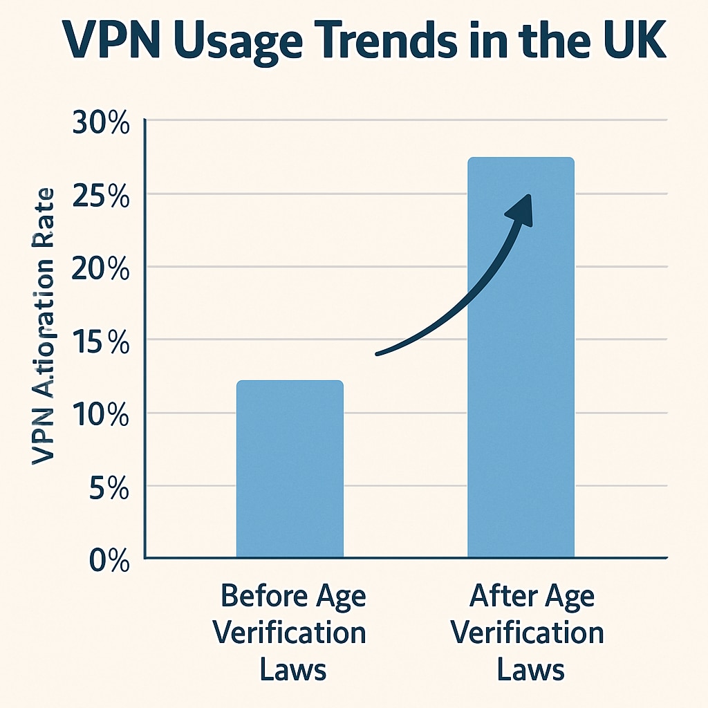 VPN adoption trends in the UK after age verification laws.