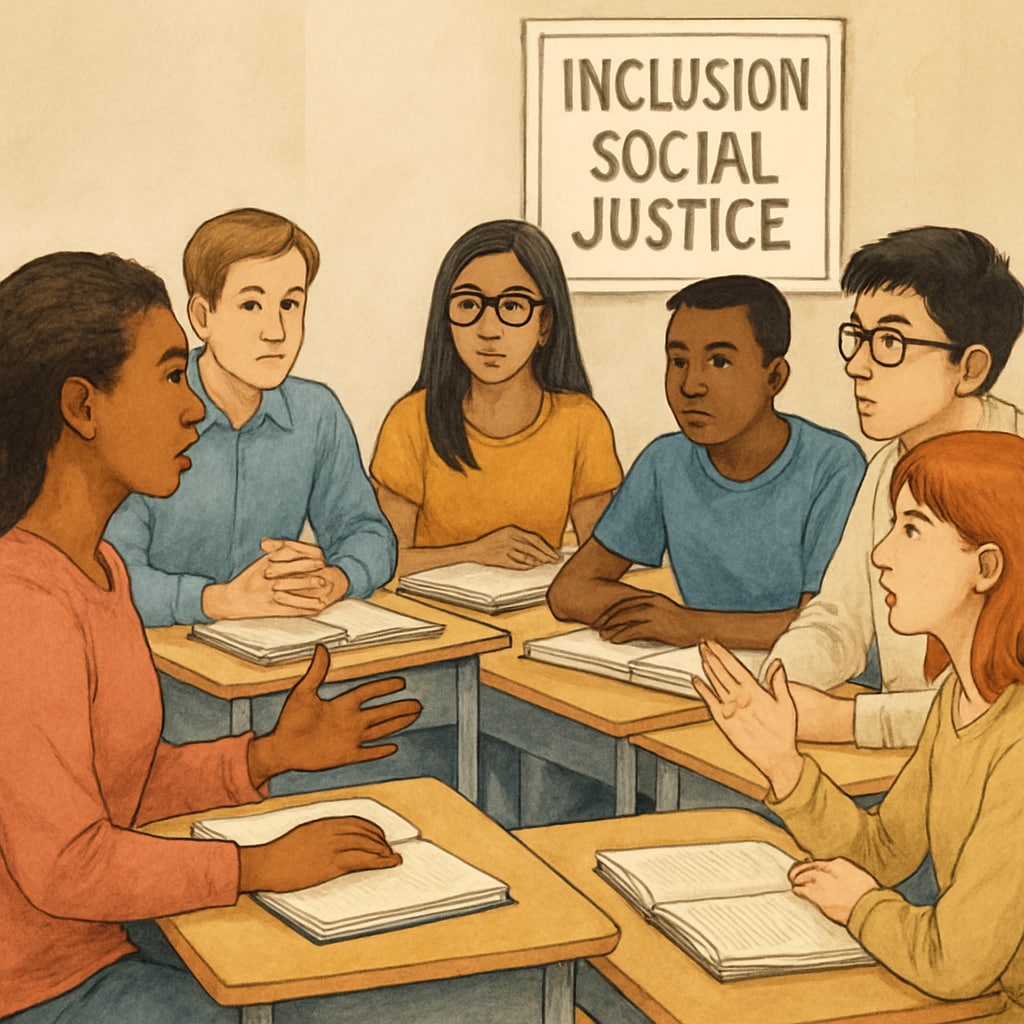 Students discussing 