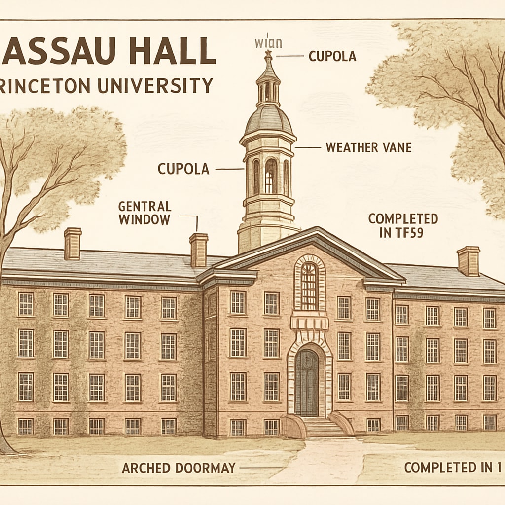 Princeton University’s Nassau Hall as a symbol of Ivy League prestige