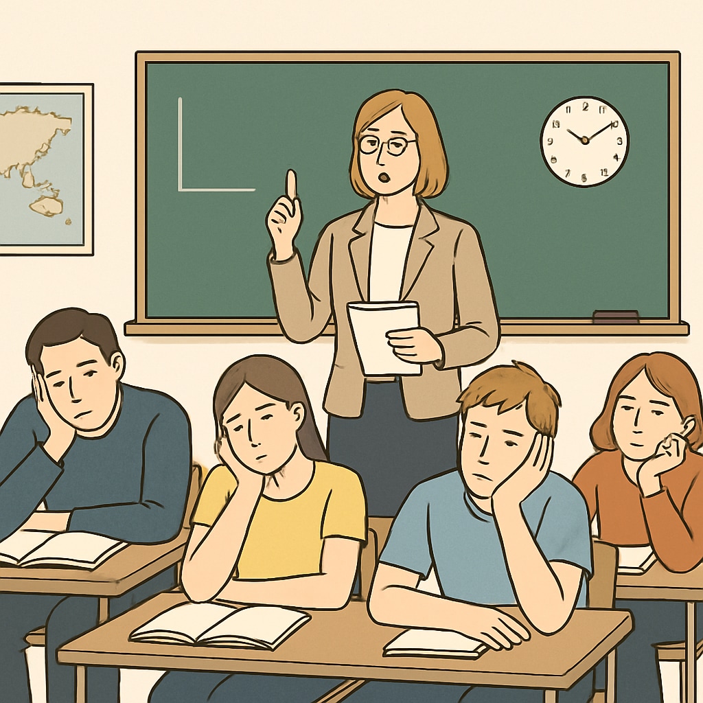 A classroom illustrating the concept of 