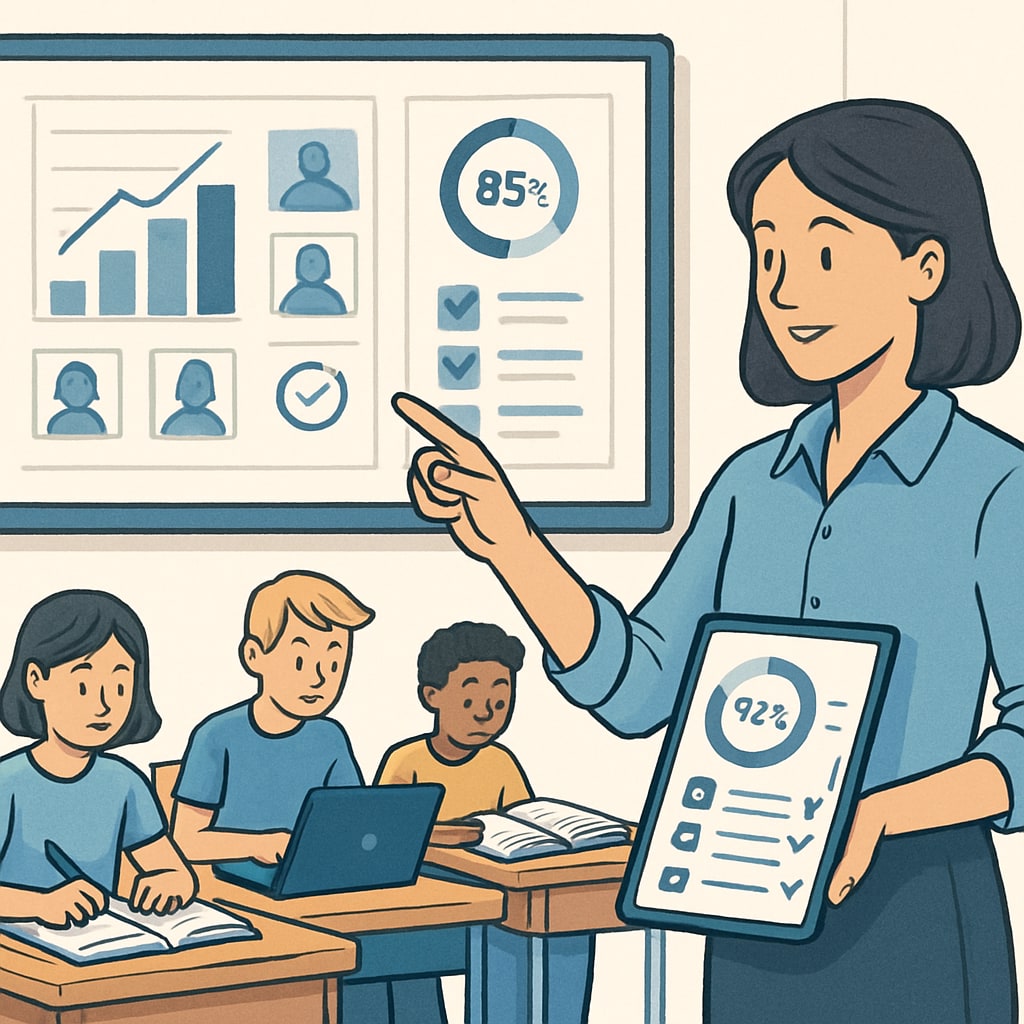 Real-time tracking of learning outcomes in a classroom setting