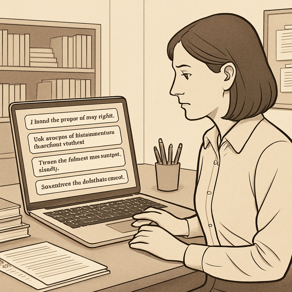 Educator reviewing WillowVoice transcription for student feedback.