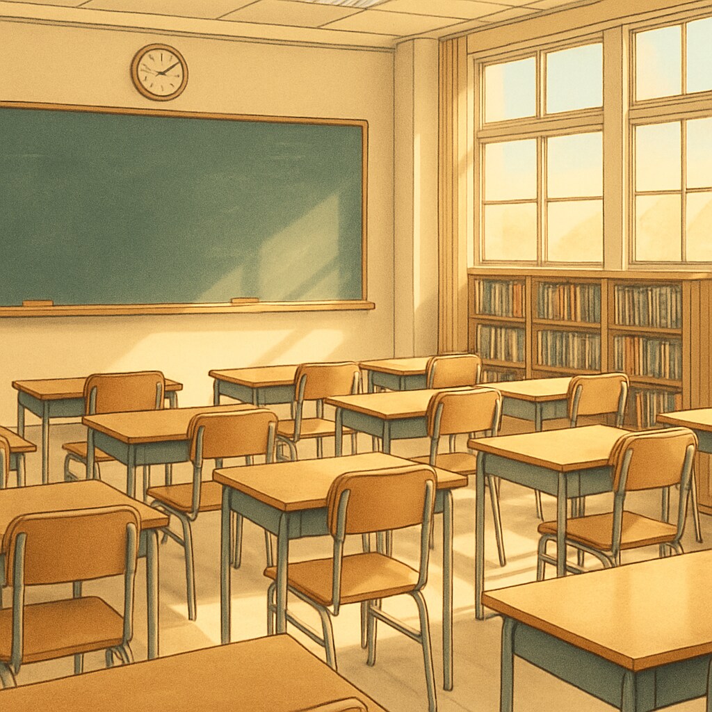 Classroom during summer break illustrating challenges of traditional school schedules.