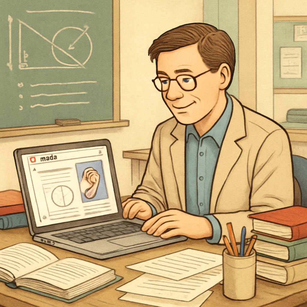 Teacher browsing Reddit’s education communities on a laptop.