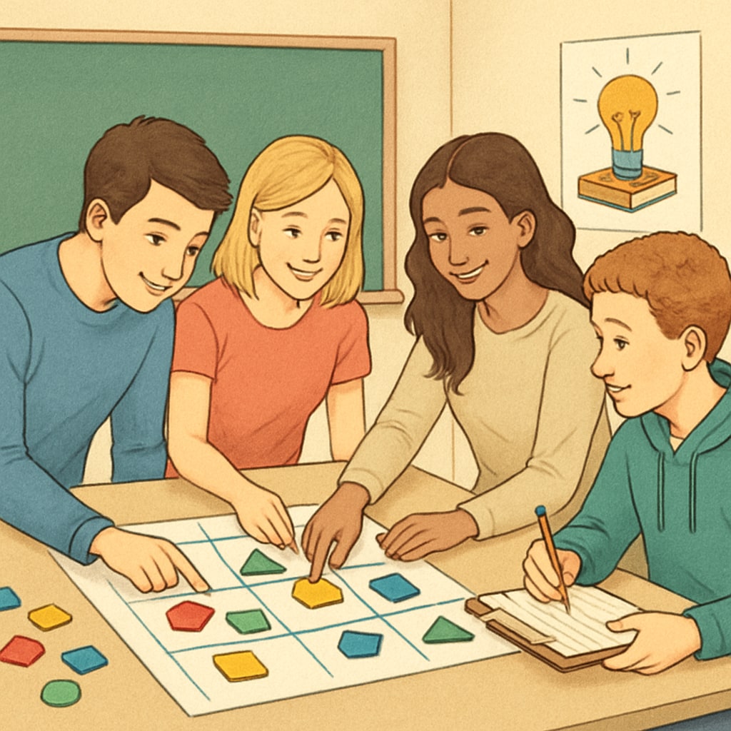 Teenagers participating in collaborative learning activities to boost academic motivation.