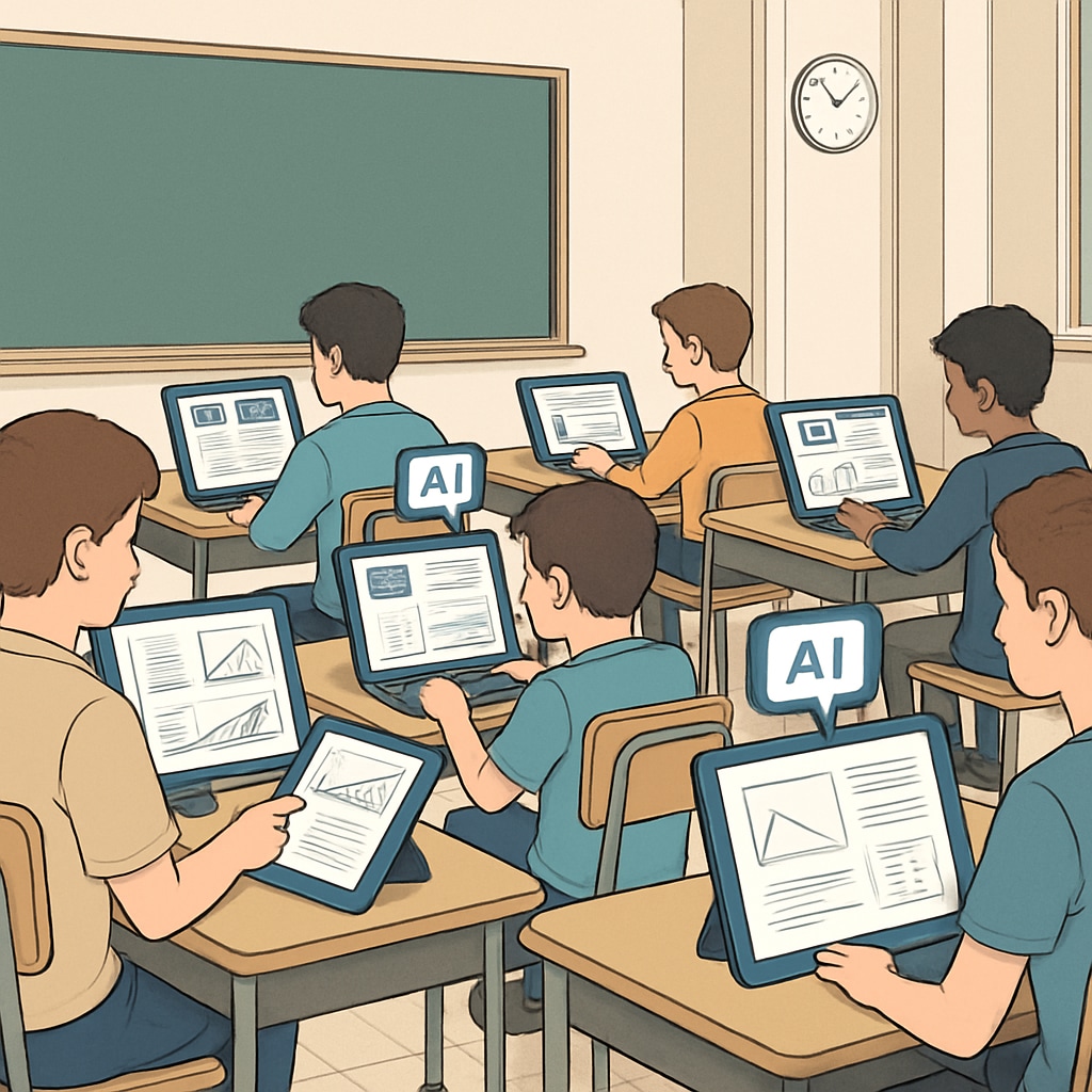 AI-powered tutoring systems in a classroom setting
