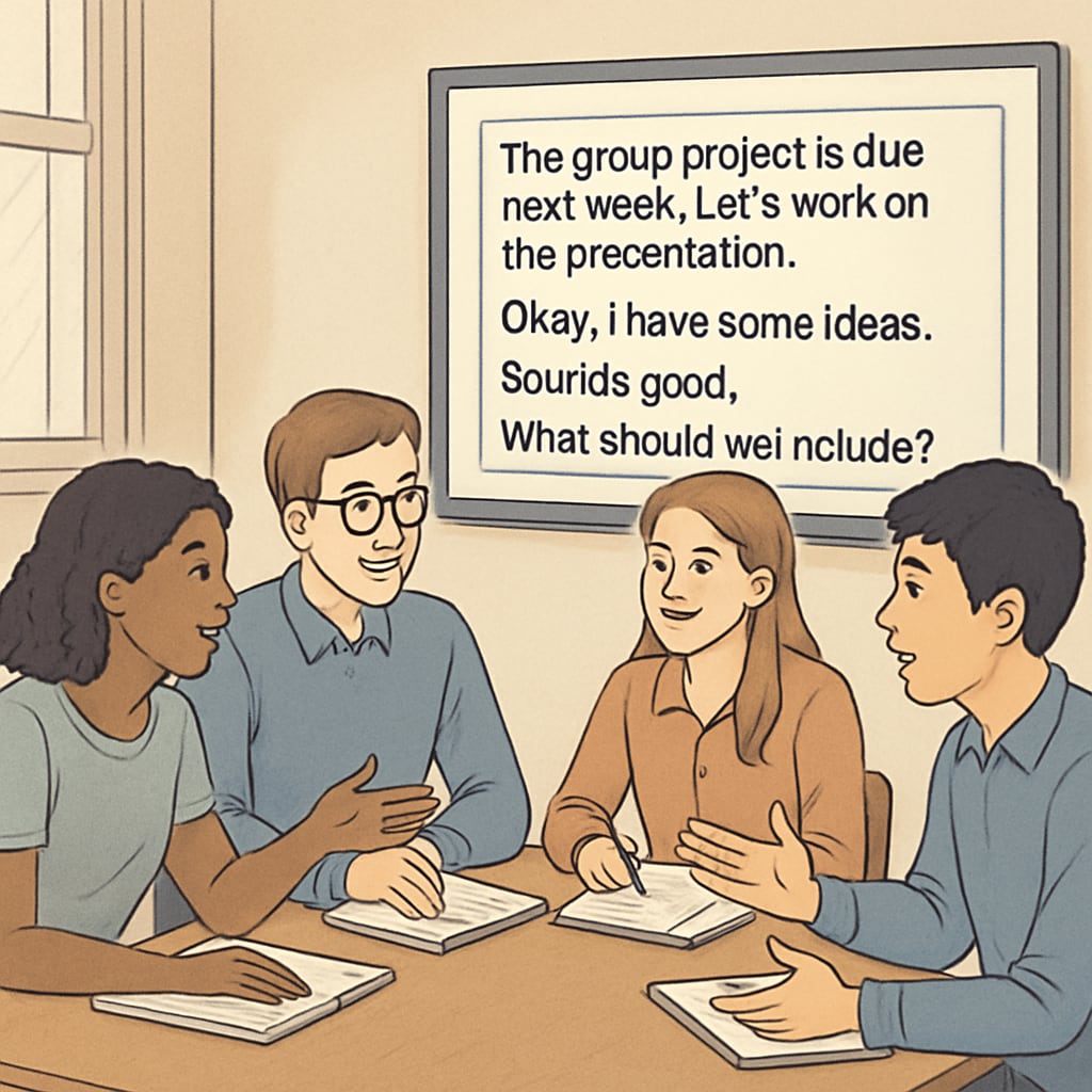 Classroom discussion with real-time transcription using a speech-to-text tool like WillowVoice.