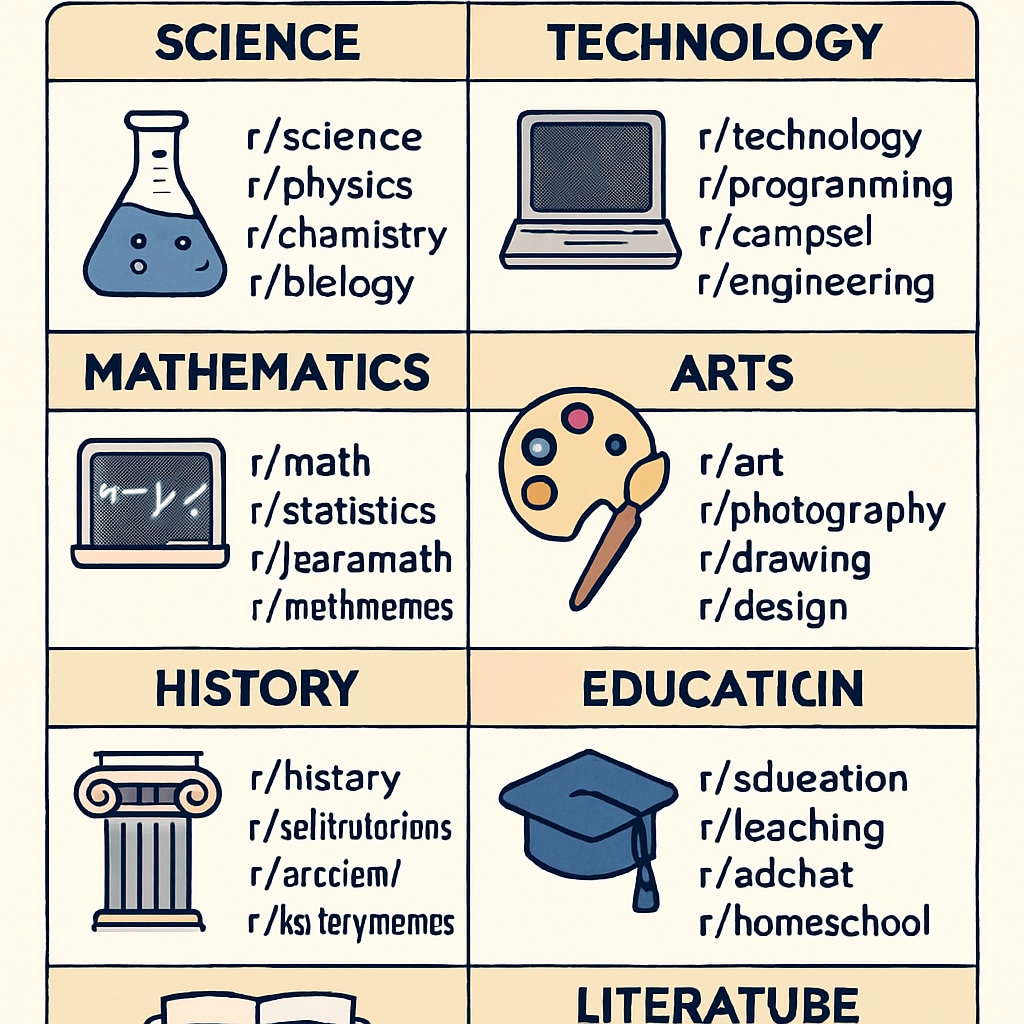Directory of education-focused Reddit subreddits for educators and learners.