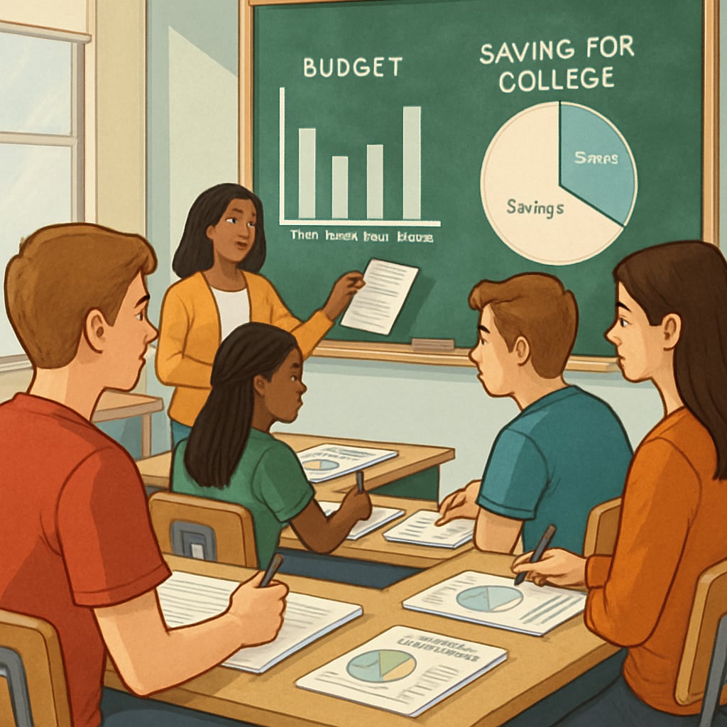 Financial literacy workshop for high school students.
